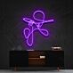tanzende Person Linienzeichnung LED-Neonschild Wohnzimmer Studio