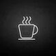 Kaffeetasse mit Dampf LED-Neonschild für Café Küche