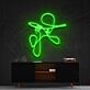 tanzende Person Linienzeichnung LED-Neonschild Wohnzimmer Studio