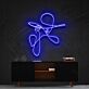 tanzende Person Linienzeichnung LED-Neonschild Wohnzimmer Studio