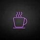 Kaffeetasse mit Dampf LED-Neonschild für Café Küche