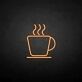 Kaffeetasse mit Dampf LED-Neonschild für Café Küche