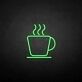 Kaffeetasse mit Dampf LED-Neonschild für Café Küche