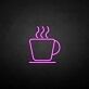 Kaffeetasse mit Dampf LED-Neonschild für Café Küche