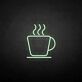Kaffeetasse mit Dampf LED-Neonschild für Café Küche