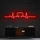 Herz mit EKG-Linie LED-Neonschild Wohnzimmer Schlafzimmer