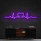 Herz mit EKG-Linie LED-Neonschild Wohnzimmer Schlafzimmer