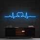 Herz mit EKG-Linie LED-Neonschild Wohnzimmer Schlafzimmer
