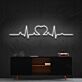 Herz mit EKG-Linie LED-Neonschild Wohnzimmer Schlafzimmer
