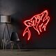Heulender Wolf LED-Neonschild Wohnzimmer Büro