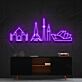 Weltbekannte Wahrzeichen LED-Neonschild Wohnzimmer Büro