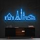 Weltbekannte Wahrzeichen LED-Neonschild Wohnzimmer Büro