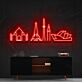 Weltbekannte Wahrzeichen LED-Neonschild Wohnzimmer Büro
