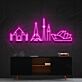 Weltbekannte Wahrzeichen LED-Neonschild Wohnzimmer Büro