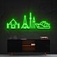 Weltbekannte Wahrzeichen LED-Neonschild Wohnzimmer Büro