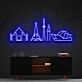 Weltbekannte Wahrzeichen LED-Neonschild Wohnzimmer Büro