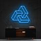 Unmögliches geometrisches Objekt LED-Neonschild für Wohnzimmer Büro