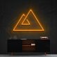 Bergsymbol LED-Neonschild Wohnzimmer Büro
