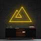 Bergsymbol LED-Neonschild Wohnzimmer Büro