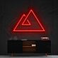 Bergsymbol LED-Neonschild Wohnzimmer Büro