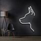 Hundekopf Silhouette LED-Neonschild Wohnzimmer Büro