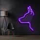Hundekopf Silhouette LED-Neonschild Wohnzimmer Büro