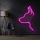 Hundekopf Silhouette LED-Neonschild Wohnzimmer Büro