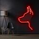 Hundekopf Silhouette LED-Neonschild Wohnzimmer Büro