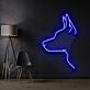 Hundekopf Silhouette LED-Neonschild Wohnzimmer Büro