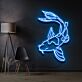 Koi Fisch LED-Neonschild Wohnzimmer Büro