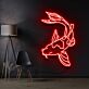 Koi Fisch LED-Neonschild Wohnzimmer Büro