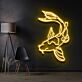 Koi Fisch LED-Neonschild Wohnzimmer Büro