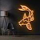 Koi Fisch LED-Neonschild Wohnzimmer Büro