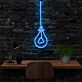 Glühbirne mit Herzsymbol LED-Neonschild für Home Office