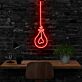 Glühbirne mit Herzsymbol LED-Neonschild für Home Office