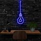 Glühbirne mit Herzsymbol LED-Neonschild für Home Office