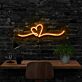 Herz Symbol mit Linie LED-Neonschild Wohnzimmer Schlafzimmer