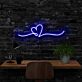 Herz Symbol mit Linie LED-Neonschild Wohnzimmer Schlafzimmer