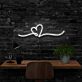 Herz Symbol mit Linie LED-Neonschild Wohnzimmer Schlafzimmer