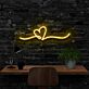 Herz Symbol mit Linie LED-Neonschild Wohnzimmer Schlafzimmer