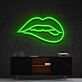 Lippen mit leichtem Biss LED-Neonschild Wohnzimmer Bar