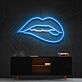 Lippen mit leichtem Biss LED-Neonschild für Wohnzimmer oder Bar