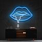 Lippen mit Tropfen LED-Neonschild Wohnzimmer Bar