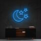 Halbmond und Sterne LED-Neonschild Wohnzimmer Schlafzimmer