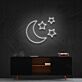 Halbmond und Sterne LED-Neonschild Wohnzimmer Schlafzimmer