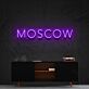 MOSCOW LED-Neonschild Wohnzimmer Büro