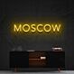 MOSCOW LED-Neonschild Wohnzimmer Büro