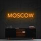 MOSCOW LED-Neonschild Wohnzimmer Büro
