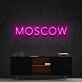 MOSCOW LED-Neonschild Wohnzimmer Büro