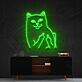 Katze mit erhobenen Mittelfingern LED-Neonschild Wohnzimmer Bar